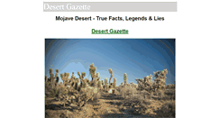 Desktop Screenshot of desertgazette.com